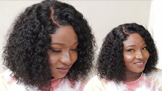 This Curly Bob Wig Is Everything /Quick Closure Install / Luvme