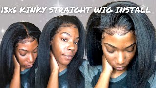 13X6 Kinky Straight Wig Install  Feat. Ms Coco Hair| Aliexpress