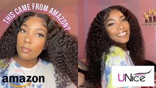 Installing Curly Unice Wig.. From Amazon? | 13X6 Brazilian Curly | Sincerely Aerial