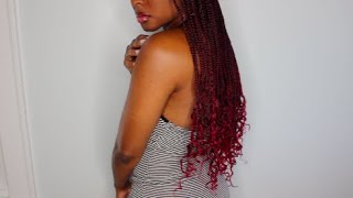 How To Curl The Ends Of Your Braids | Easy Knotless Goddess Box Braids | Increesemypiece