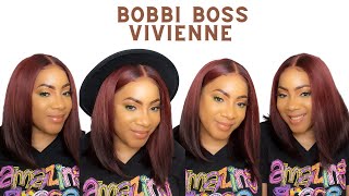 Bobbi Boss Synthetic Hair 13X4 Deep Hd Lace Wig - Mlf256 Vivienne --/Wigtypes.Com
