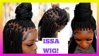 Issa Wig Y'All.Most Realistic Box Braids Wig.Omg!!Full Lace Wig Ft Neatandsleek