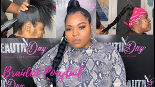 How To Braided Ponytail With Xpressions Braiding Hair