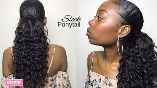 Sleek & Chic Install: Diy Drawstring Ponytail | Part 2 | Detachable Human Hair Ponytail (No Glue)