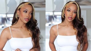*Must See*!!Detailed Lace Frontal Wig Install- I Tried A Blonde Skunk Patch Wig- Ft Asteria Hair