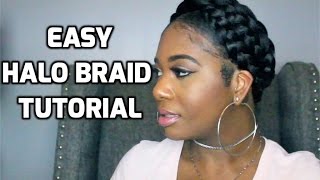 Easy Halo Braid Tutorial Using Braiding Hair | Pocketsandbows