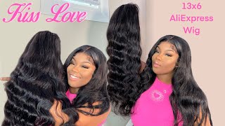 Only $200 ??! | 13X6 180% Density Lace Front Wig | Kiss Love Aliexpress Wig Review