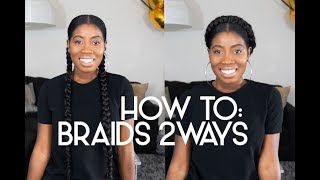 How To: Pigtail Braids With Extensions And Milkmaid Braids