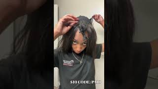 Easy Middle Part Curl Quick Weave | Natural Hair W/Leave Out  - Stocking Cap | #Ulahair