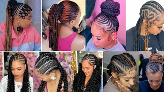 Trending Ghana Braid Hairstyles For 2022 || Beautiful  Compilation Of Braided Hairstyles