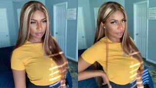 Pre Colored Highlighted Closure Wig | Straight Human Hair Wig |  Unice Hair Review