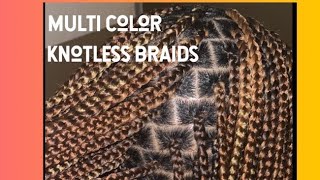 Multi Color Knotless Braids 30/27