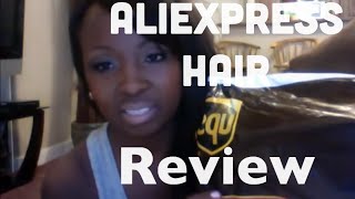 Aliexpress 100% Brazilian Human Hair  Lace Closure U Part Wig Unboxing