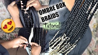 How To Do Ombre Box Braids || Neatest Method