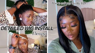 Wig Install Therapy | How To Melt Non Hd Lace / Frontal Wig Install