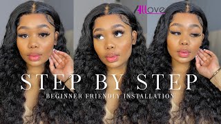 Beginner Friendly Lace Frontal Install Ft @Allove Hair | South African Youtuber
