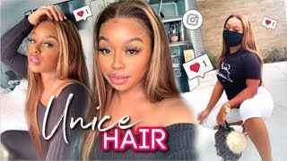 These Highlights Tho?! How I Get My Wigs Flat Flat! Ft  Unice Hair