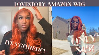 $45 Synthetic Wig Review And Transformation | Lovestory Amazon Wig!