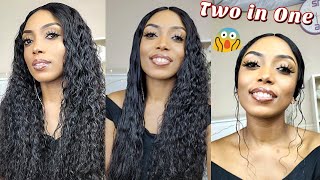 New Crystal Lace Closure Skin Melted | Bleached & Plucked| 2In1Style Straight & Curly Luvme