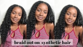 Wow!! Braid Out  On Synthetic Hair