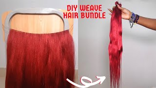 Diy Weave/ Hair Bundle Using Braiding Hair | Inspired By Dilias Empire | Belle_Graciaz