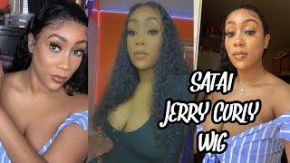 Final Review Satai Jerry Curly Hair Aliexpress Lace Front Wig