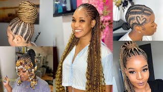New & Latest Cornrow Braids Hairstyles Trending On Tiktok And Ig 2022