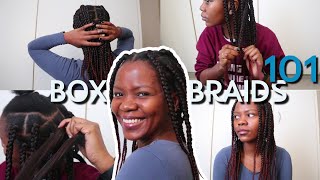Easy, Beginner-Friendly Jumbo Box Braids (These Only Take 4Hrs!!)