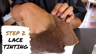 Tinting A Lace Frontal - Lace Frontal Wig Series: Step 2