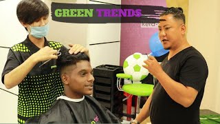 Trying New Haircut At Green Trends [190Rs Per] In Tamil. @Ramnad Special