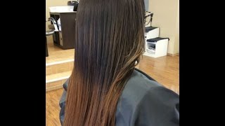 Ombre Sew-In Weave On Natural Hair