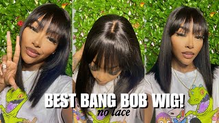 Best Quick Beginners Wig Installation! Straight Bang Bob! Ft. Gorgius Hair  | Petite-Sue Divinitii