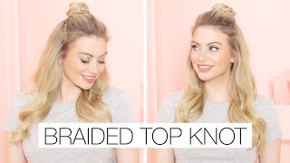Braided Top Knot With Hair Extensions L Milk + Blush