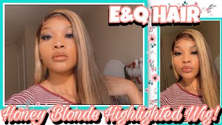 Aliexpress: E&Q Hair Review +Install | Blonde Highlighted Wig?!