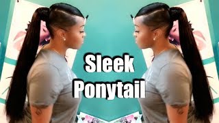 Quick Weave Tutorial: Invisible Sleek Swoop Ponytail On Natural Hair | Celie Hair