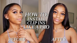 How To: Installing Clip In Extensions Like A Pro! |Curlsqueen