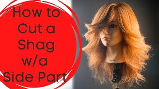 How To Cut A Shag With A Side Part