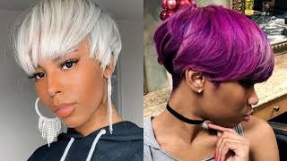 Hot 2022 Bold & Vibrant Short Hair Color Ideas For Black Women