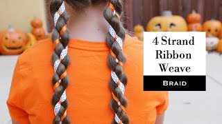 4 Strand Ribbon Weave Braid By Erin Balogh