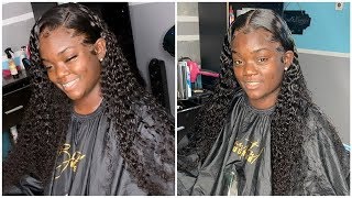 1Month Update Touch Up And Restyle On A Curly Lace Wig|Julia Hair