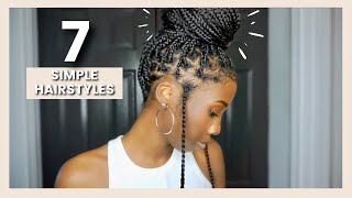 7 Ways To Style Knotless Box Braids | Quick & Easy