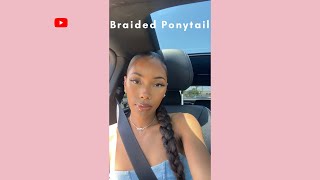 This Sleek Braided Ponytail Has Been My Go To Style All Month!