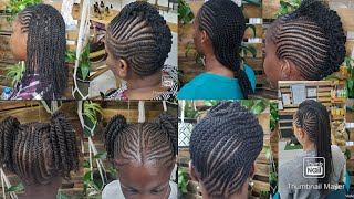 Beautiful Unique Braided Cornrow Hairstyles On Natural #African Hair. 2021 Compilation/ Intricate