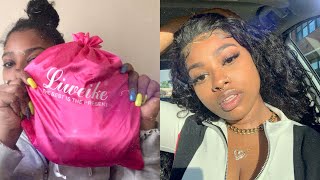 Unboxing + Install: Liweike Hair Lace Front Wig Brazilian Loose Wave 200% Density | Ashley Liani
