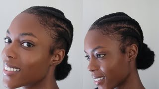 I Did Straight Back Braids On My Type 4 Natural Hair