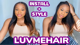 Quickest Install I'Ve Done! | 180% Density Glueless Frontal Lace Wig + New 3 In 1 Tool | Luvmeh