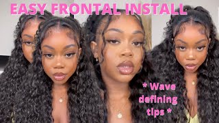 Prettiest Water Wave Wig ! Glueless Hd Frontal Install +Current Favorite Hairstyle Ft Yolissa Hair