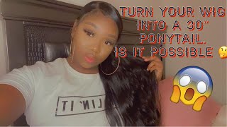 #Howto #Shakengo||  How To Turn Your Wig Into A 30" Ponytail
