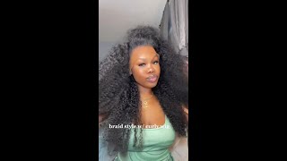 Slay This Curly Wave Wig #Tutorial #Wigs #Curlyhairstyle #Braids
