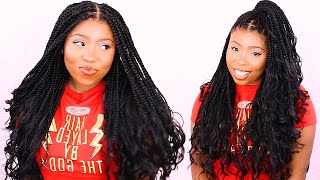 How To: Knotless Box Braids For Beginners! (Step By Step Tutorial)